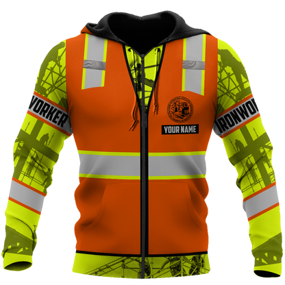 Personalized Ironworker Safety Just The Tip I Promise 3D Printed Unisex Shirts TN