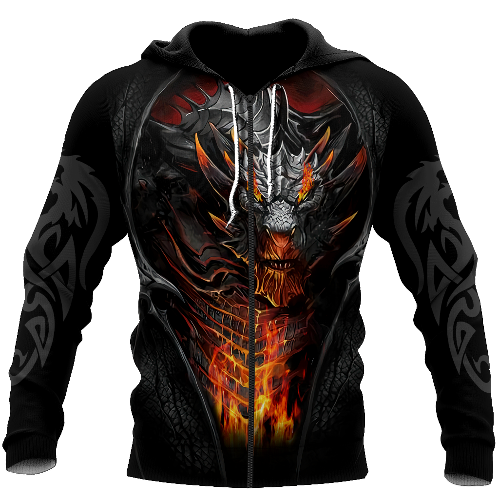 Premium Dragon 3D All Over Printed Unisex Shirts Fire Dragon