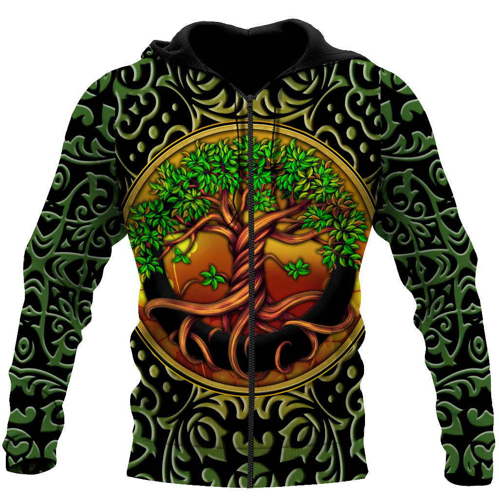 Irish Tree Of Life Day 3D Hoodie Shirt For Men And Women LAM