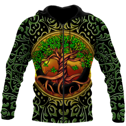 Irish Tree Of Life Day 3D Hoodie Shirt For Men And Women LAM