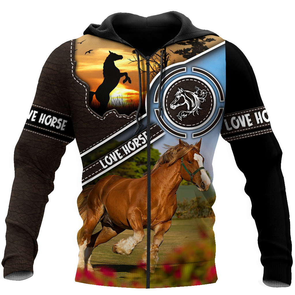 Horse 3D All Over Printed Shirts For Men and Women