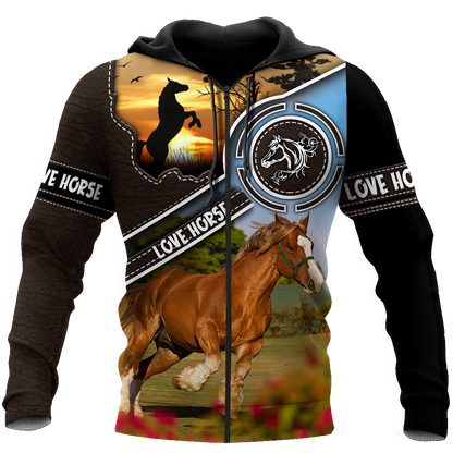 Horse 3D All Over Printed Shirts For Men and Women