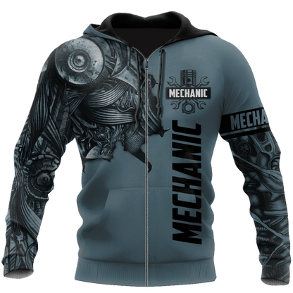 Mechanic Tattoo Machine All Over Printed Hoodie For Men and Women TN