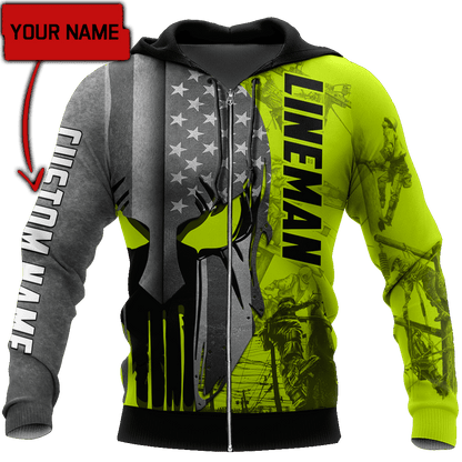 Customize Name Lineman Hoodie For Men And Women DD17052102