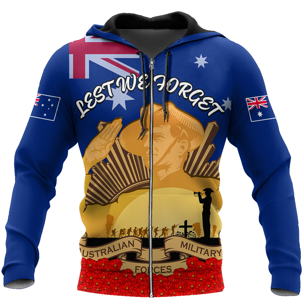 Premium Anzac Day Lest We Forget 3D All Over Printed Unisex