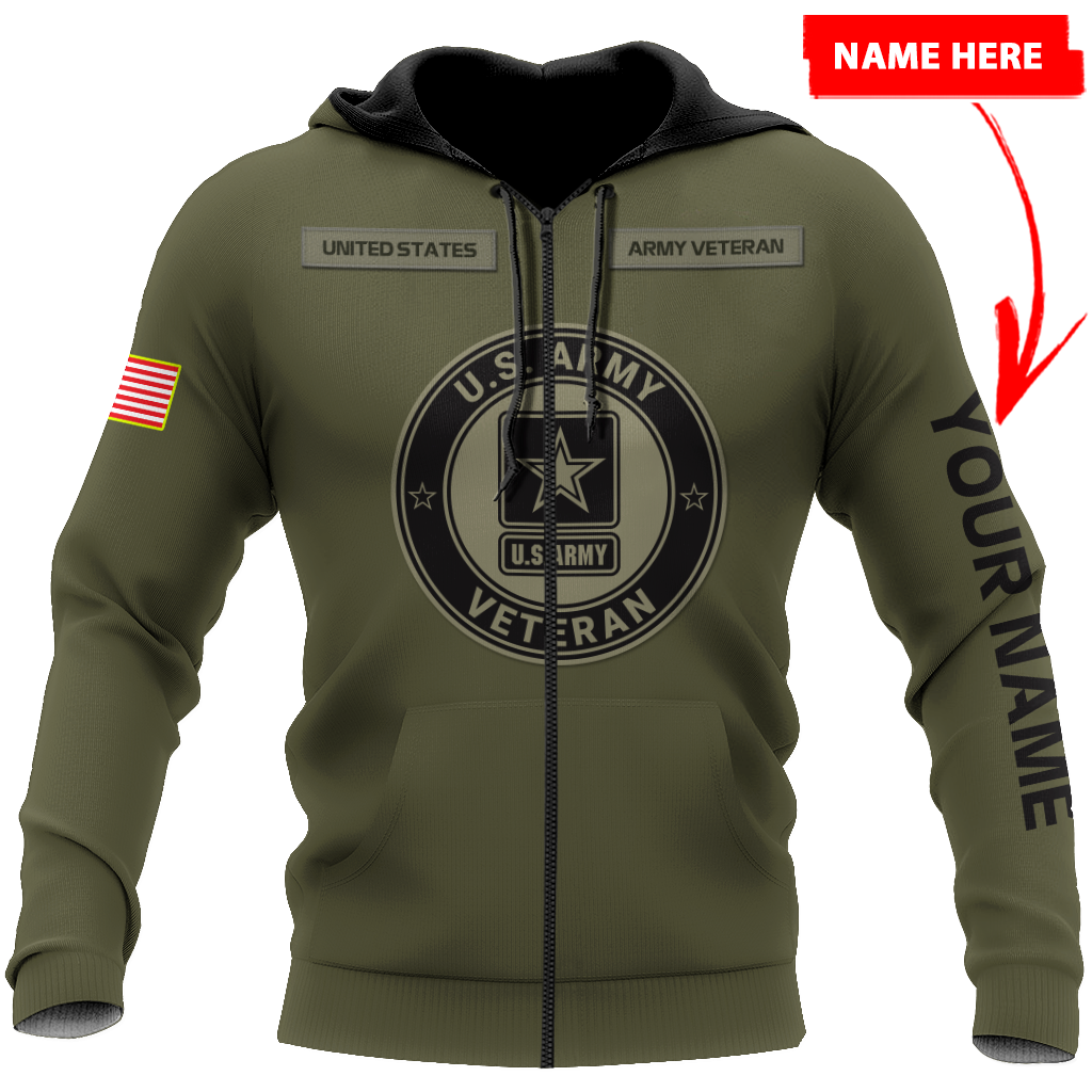 Personalized Name US Army 3D All Over Printed Shirts