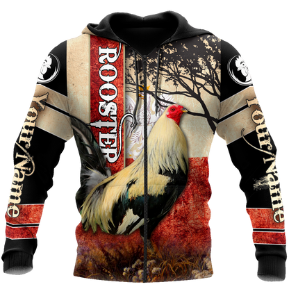 Personalized Polska Rooster 3D All Over Printed Unisex Hoodie