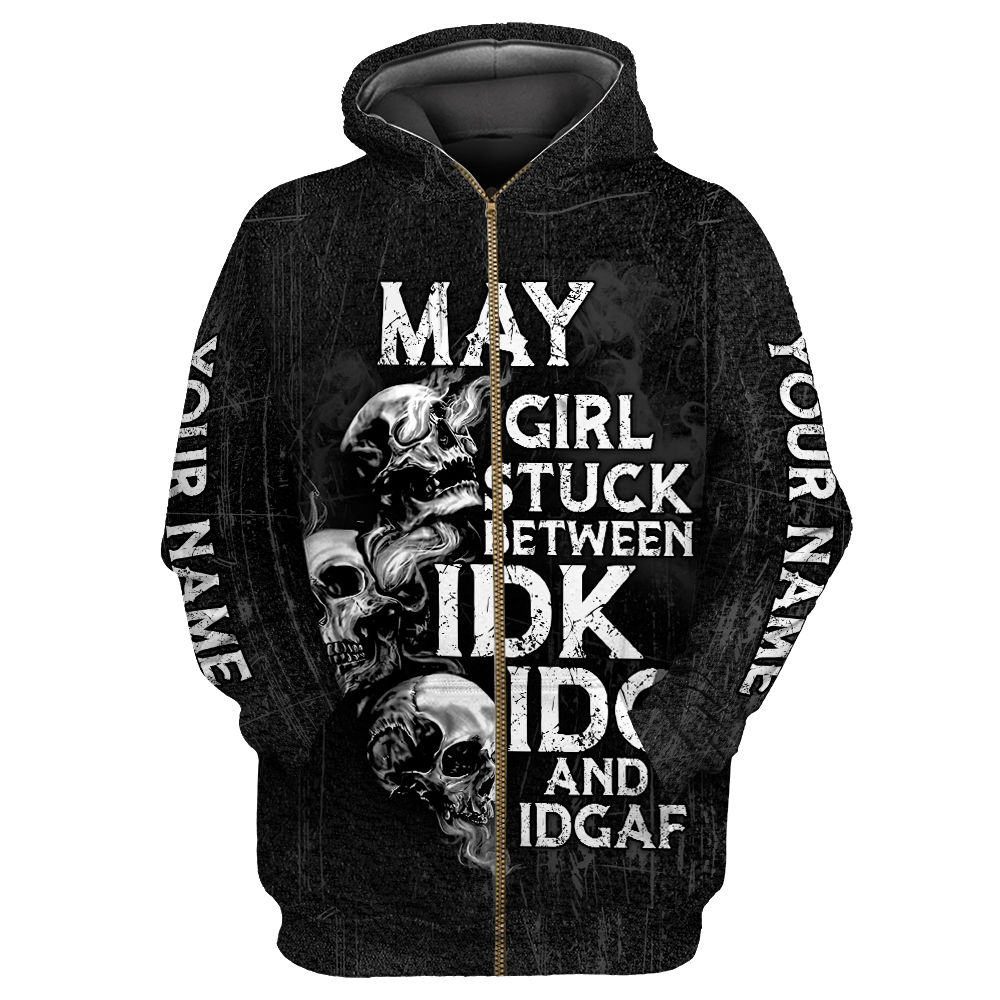Customize Name Skull Hoodie For Men And Women TNA26042101