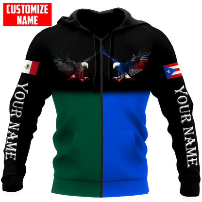 Persionalized Mexico 3D All Over Printed Unisex Shirts DQB23062103
