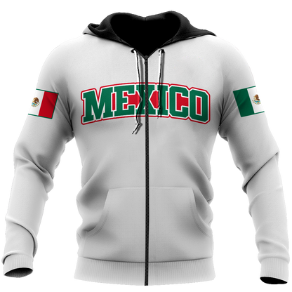 Persionalized name Mexico 3D All Over Printed Unisex Hoodie