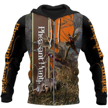 Pheasant Hunting 3D All Over Printed Shirts For Men And Women JJ100103 - Amaze Style™-Apparel