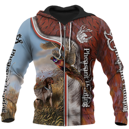 Pheasant Hunting 3D All Over Printed Shirts For Men And Women JJ100101 - Amaze Style™-Apparel