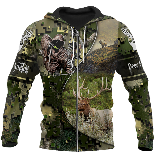 Dear hunting camo 3D all over printed shirts for men and women JJ261201 PL - Amaze Style™-Apparel