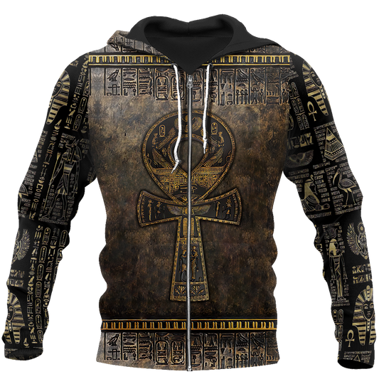 3D All Over Printed Ankh Egypt Hoodie Clothes MP120201 - Amaze Style™-Apparel
