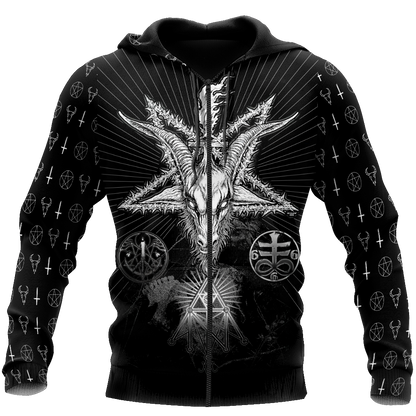 Satanic Tribal 3D All Over Printed Hoodie Shirts For Men And Women JJ25052001 - Amaze Style™-Apparel