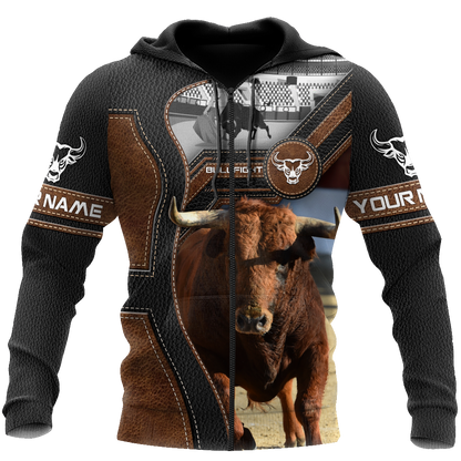 Bullfight Persionalized Your Name 3D All Over Printed Shirts JJ24052101 KT