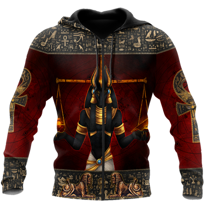 Anubis Ancient Egyptian 3D All Over Printed Shirts For Men And Women JJ26062004