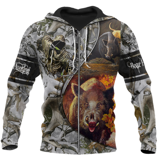 Boar hunting camo 3D all over printed shirts for men and women JJ271202 PL - Amaze Style™-Apparel