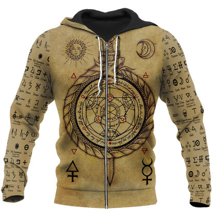 Alchemy 3D All Over Printed Shirts Hoodie JJ020103-Apparel-MP-Zipped Hoodie-S-Vibe Cosy™