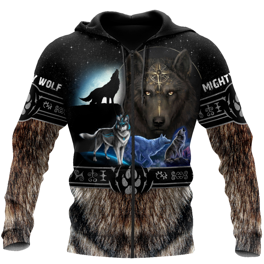 Premium 3D Printed Viking Mighty Wolf Shirts MEI