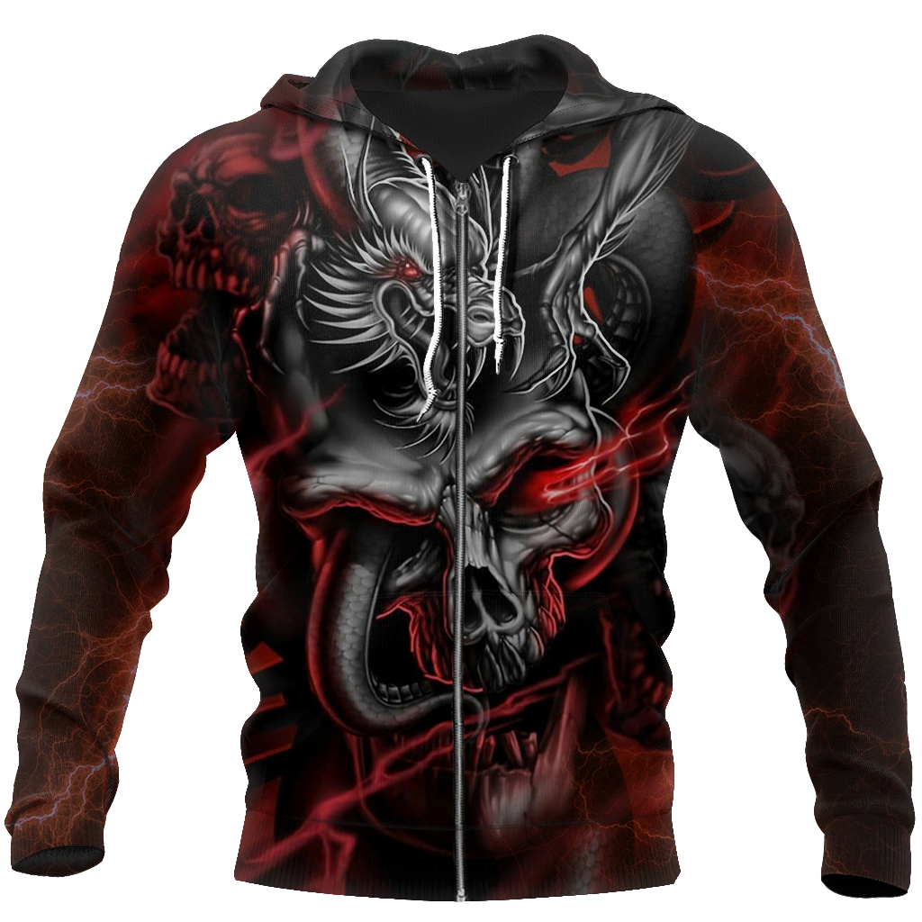 Dragon And Skull PL266 - Amaze Style™-Apparel