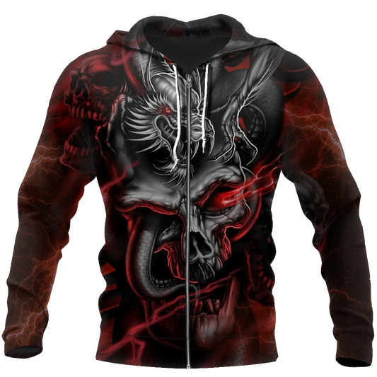 Dragon And Skull PL266 - Amaze Style™-Apparel