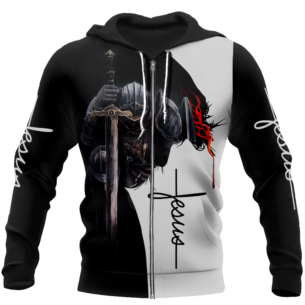 Knight God Jesus 3D All Over Printed Shirt Hoodie For Men And Women JJ060401 - Amaze Style™-Apparel