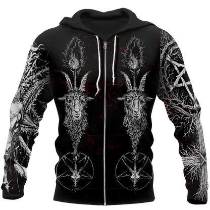 Satanic 3D All Over Printed Hoodie MP851 - Amaze Style™-Apparel
