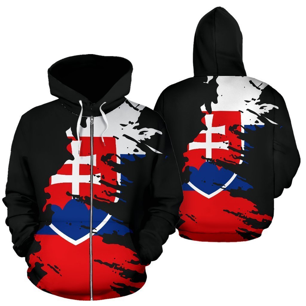 Slovakia Hoodie Flag Painting - Amaze Style™-Apparel