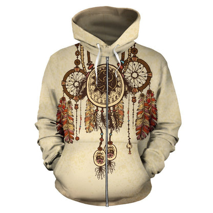 Native American Shield All Over Hoodie PL131 - Amaze Style™-Apparel