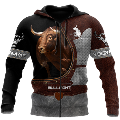 Bullfight Persionalized Your Name 3D All Over Printed Shirts JJ24052102 KT