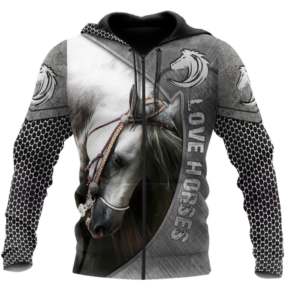 Love Beautiful Horse 3D All Over Printed Shirts MP12052001 - Amaze Style™-Apparel