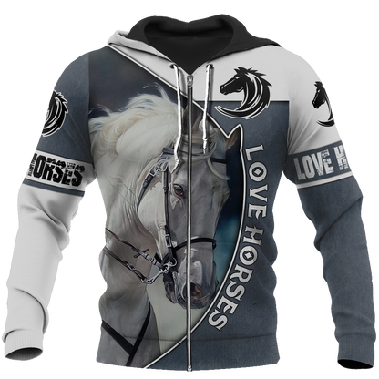 Love Horse 3D All Over Printed Shirts JJ240406 - Amaze Style™-Apparel