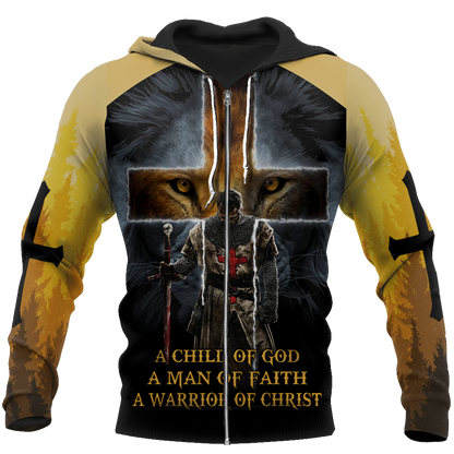Knight God Jesus 3D All Over Printed Shirt Hoodie For Men And Women JJ240301 - Amaze Style™-Apparel
