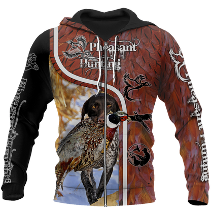 Pheasant Hunting 3D All Over Printed Shirts For Men And Women JJ100102 - Amaze Style™-Apparel