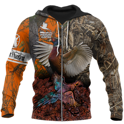 Pheasant Hunting 3D All Over Printed Shirts For Men And Women JJ050203 - Amaze Style™-Apparel