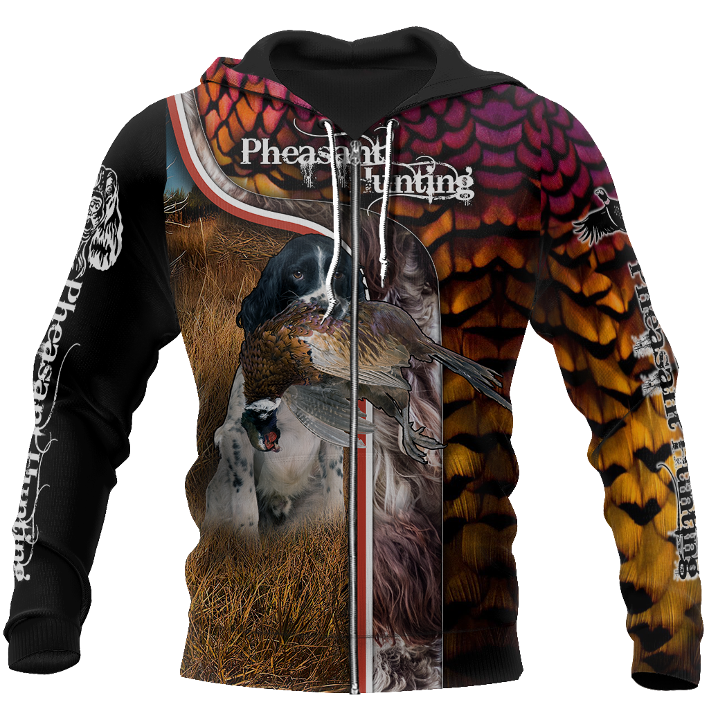 Pheasant Springer Hunting 3D All Over Printed Shirts For Men And Women JJ110102 - Amaze Style™-Apparel