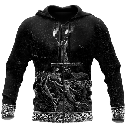 Satanic Devil 3D All Over Printed Hoodie JJ06062012
