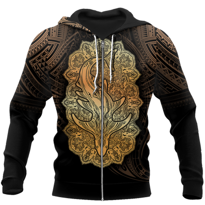 Wild Shark Polynesian 3d all over printed shirt and short for man and women JJ190202 PL - Amaze Style™-Apparel
