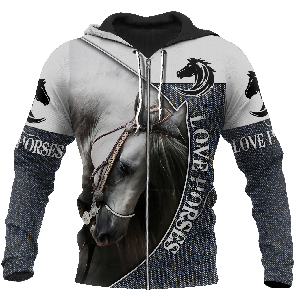 Love Beautiful Horse 3D All Over Printed Shirts JJ270401 - Amaze Style™-Apparel