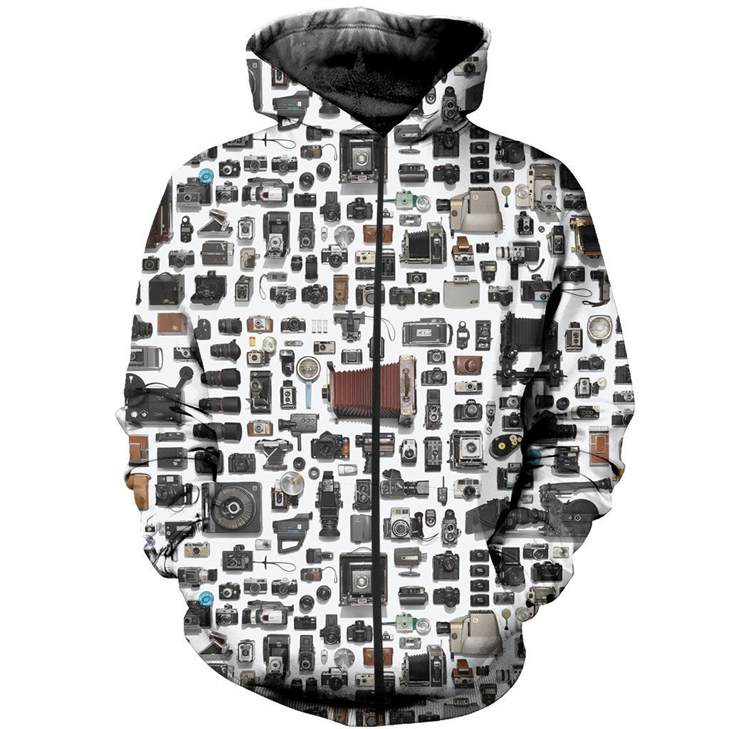 3D All Over Printed History Of Cameras Shirts And Shorts - Amaze Style™-Apparel