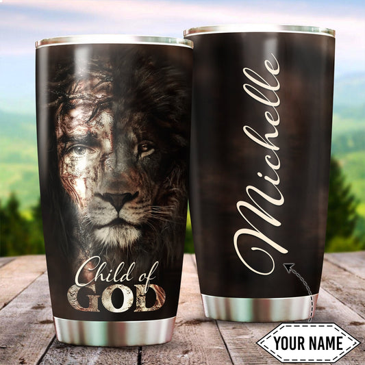 Customize Name Lion Tumbler