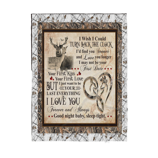 Love Deer Romantic Sherpa Blanket TN
