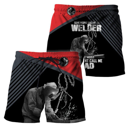 Premium Unisex All Over Printed Welder Dad Shirts MEI
