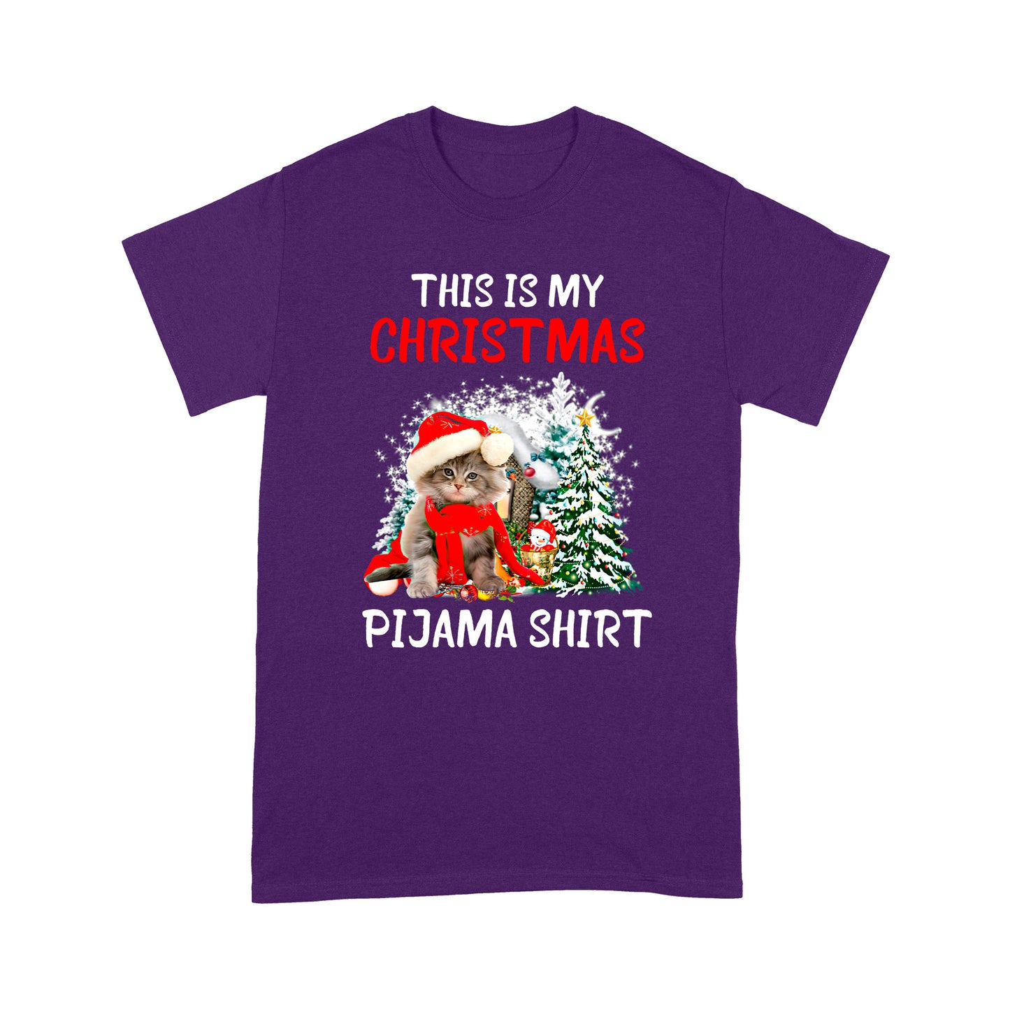 Christmas Cat T-shirt MEI