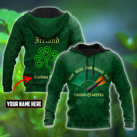 Customize Name Irish Saint Patrick's Day 3D All Over Printed Unisex Shirt