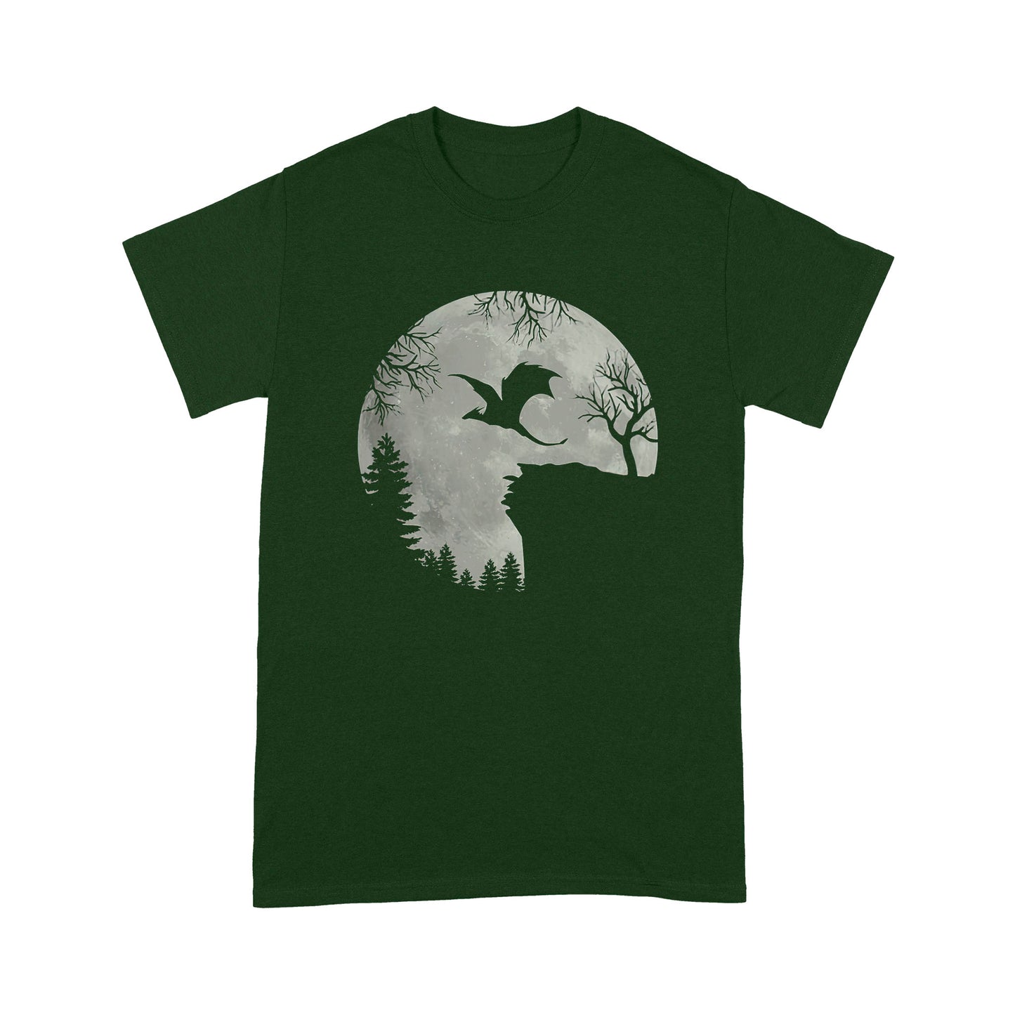 Dragon T-shirt Dragon Flying Across The Moon MEI