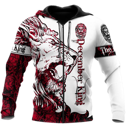 December King Lion 3D All Over Printed Unisex Shirts