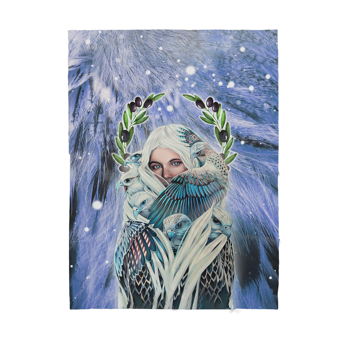 Eagle Native American Sherpa Blanket