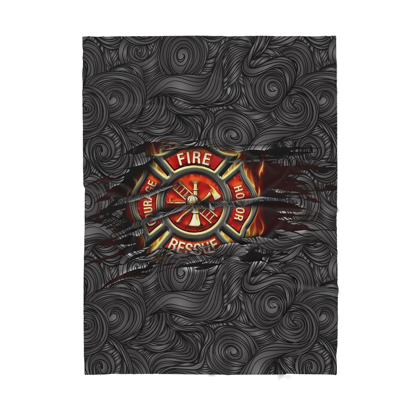 Custom Blanket Firefighter Sherpa Blanket TQH
